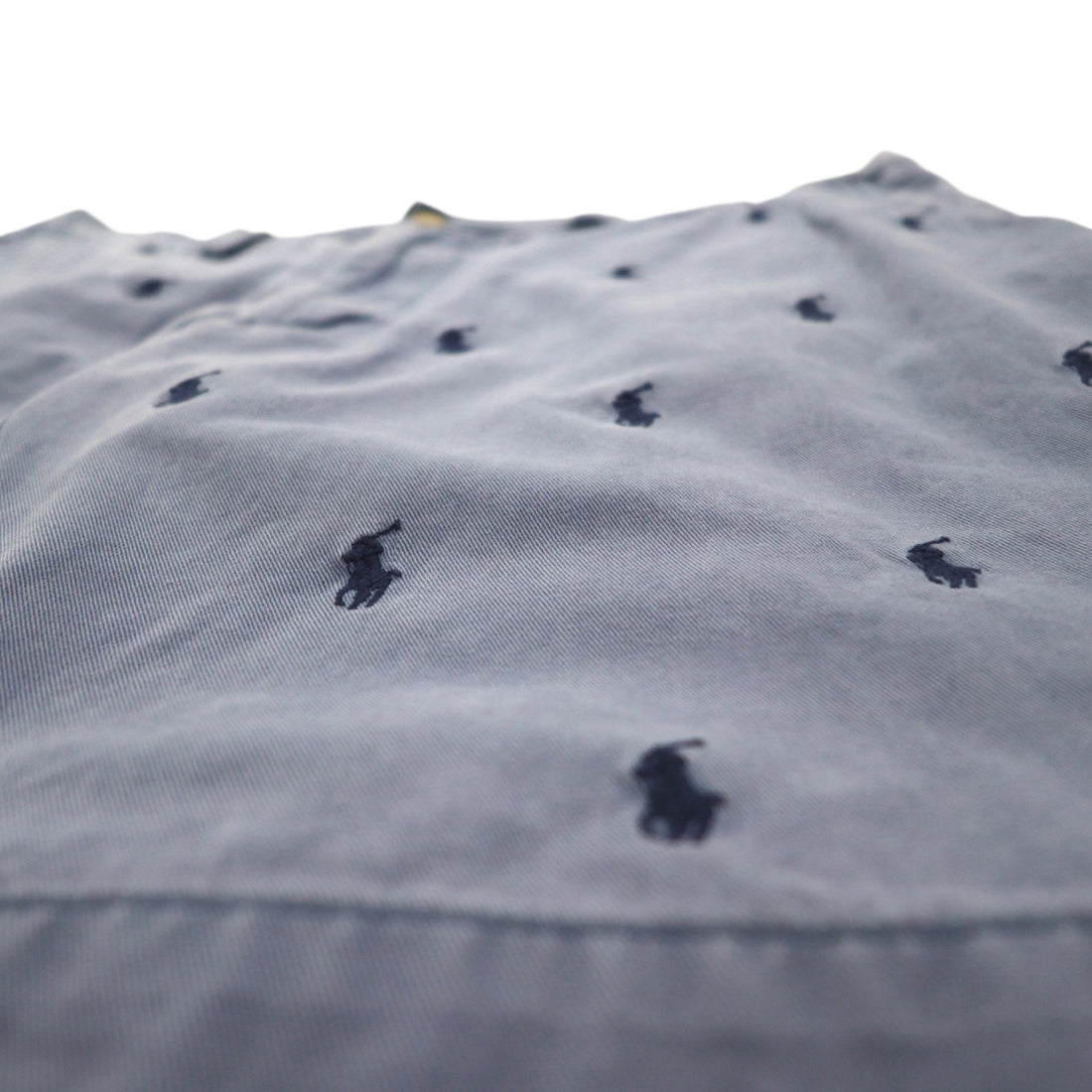 POLO RALPH LAUREN オールオーバーポニー 刺繍 ショートパンツ ハーフパンツ L ネイビー コットン