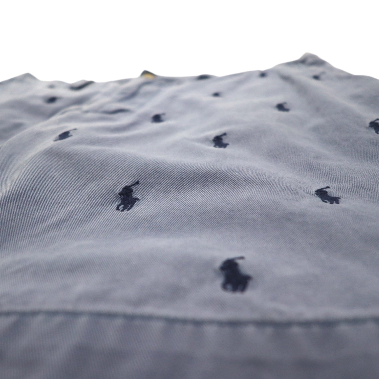 POLO RALPH LAUREN オールオーバーポニー 刺繍 ショートパンツ ハーフパンツ L ネイビー コットン