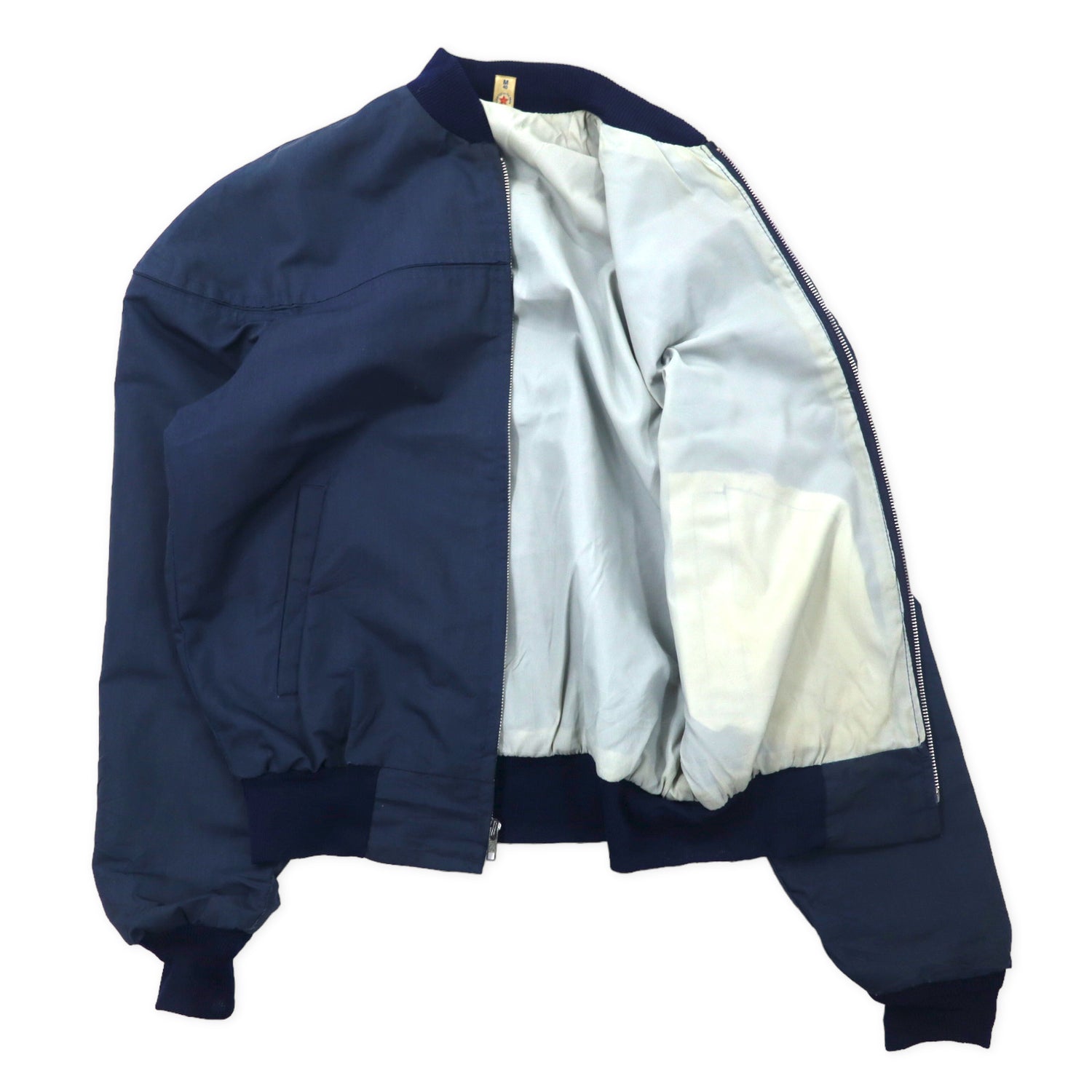 Vintage Swing Top USA Made Derby Jacket M Navy Polyester Cotton – 日本然リトテ