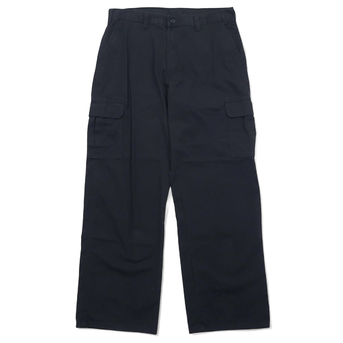 日本然リトテ-古着オンライン-Dickies ルーズフィット カーゴ ワークパンツ 34 ブラック コットン チノ 23214RBK-Dickies Loose Fit Cargo Work Pants 34 Black Cotton Chino 23214RBK