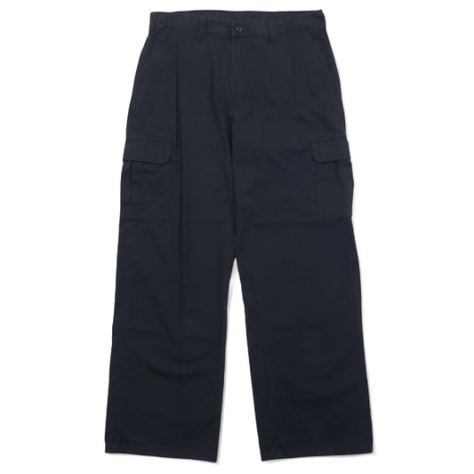 Dickies ルーズフィット カーゴ ワークパンツ 34 ブラック コットン チノ 23214RBK