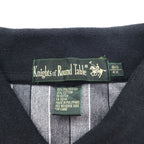 90年代 Knight of Round Table クレイジーパターン ポロシャツ 4XL モノクロ コットン ビッグサイズ