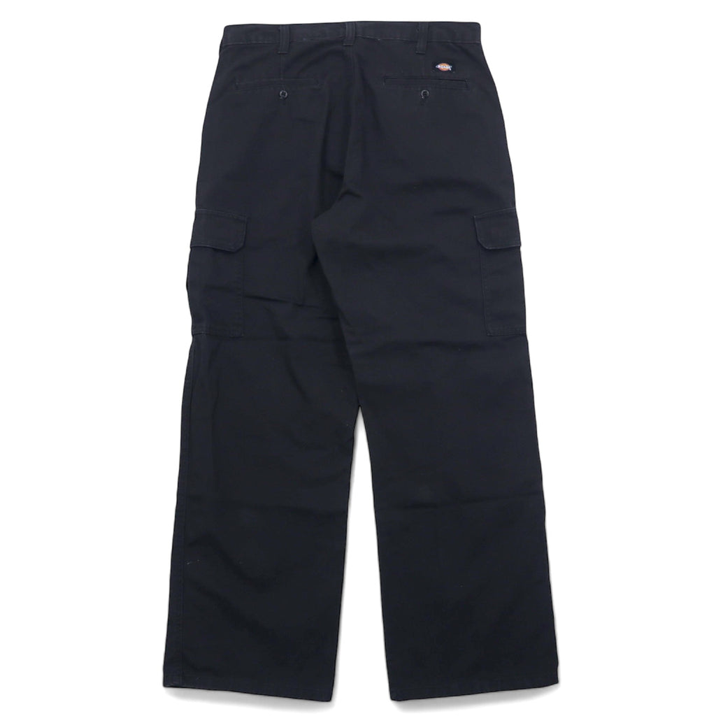 Dickies Loose Fit Cargo Work Pants Size 34 Black Cotton Chino 23214RBK