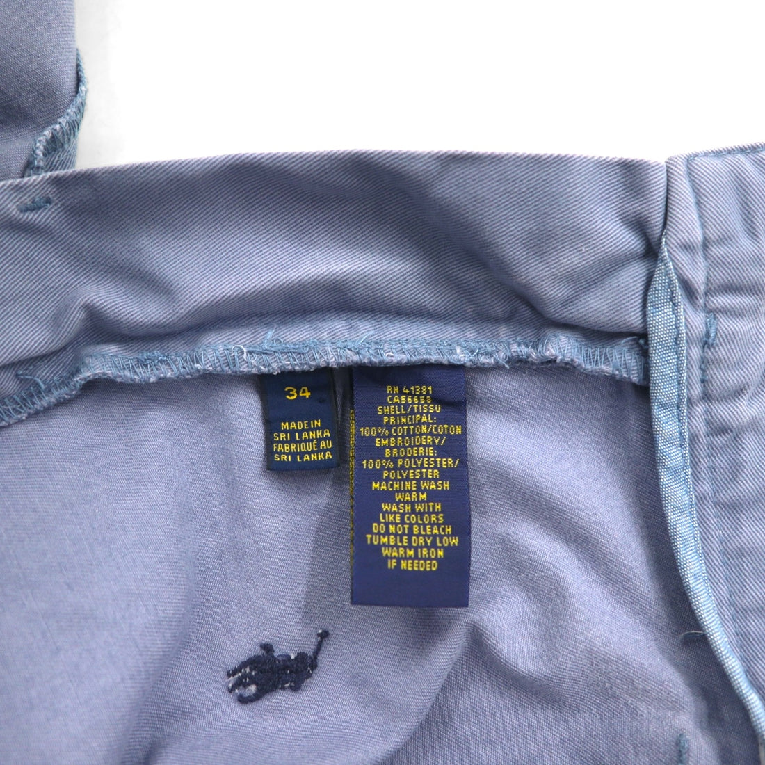 POLO RALPH LAUREN オールオーバーポニー 刺繍 ショートパンツ ハーフパンツ L ネイビー コットン