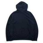 NAUTICA Reverse Weave Pullover Hoodie, XL, Black, Cotton, Fleece Lining, Embroidered Logo