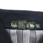 90年代 Knight of Round Table クレイジーパターン ポロシャツ 4XL モノクロ コットン ビッグサイズ