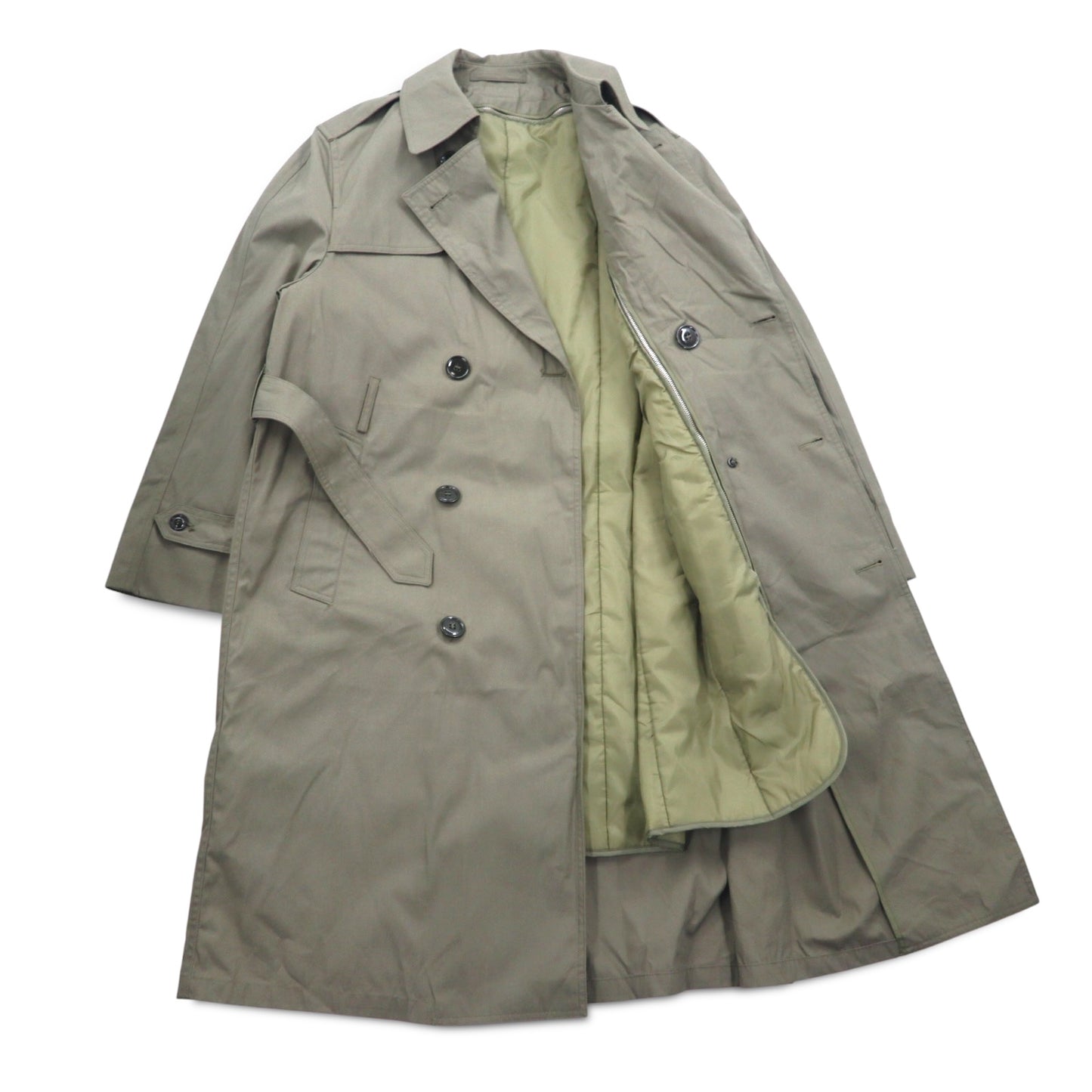 US ARMY 00s All Weather Coat Trench Coat M Khaki Removable Liner Military 8405-01-504-8660 DSCP VALOR COLLECTION