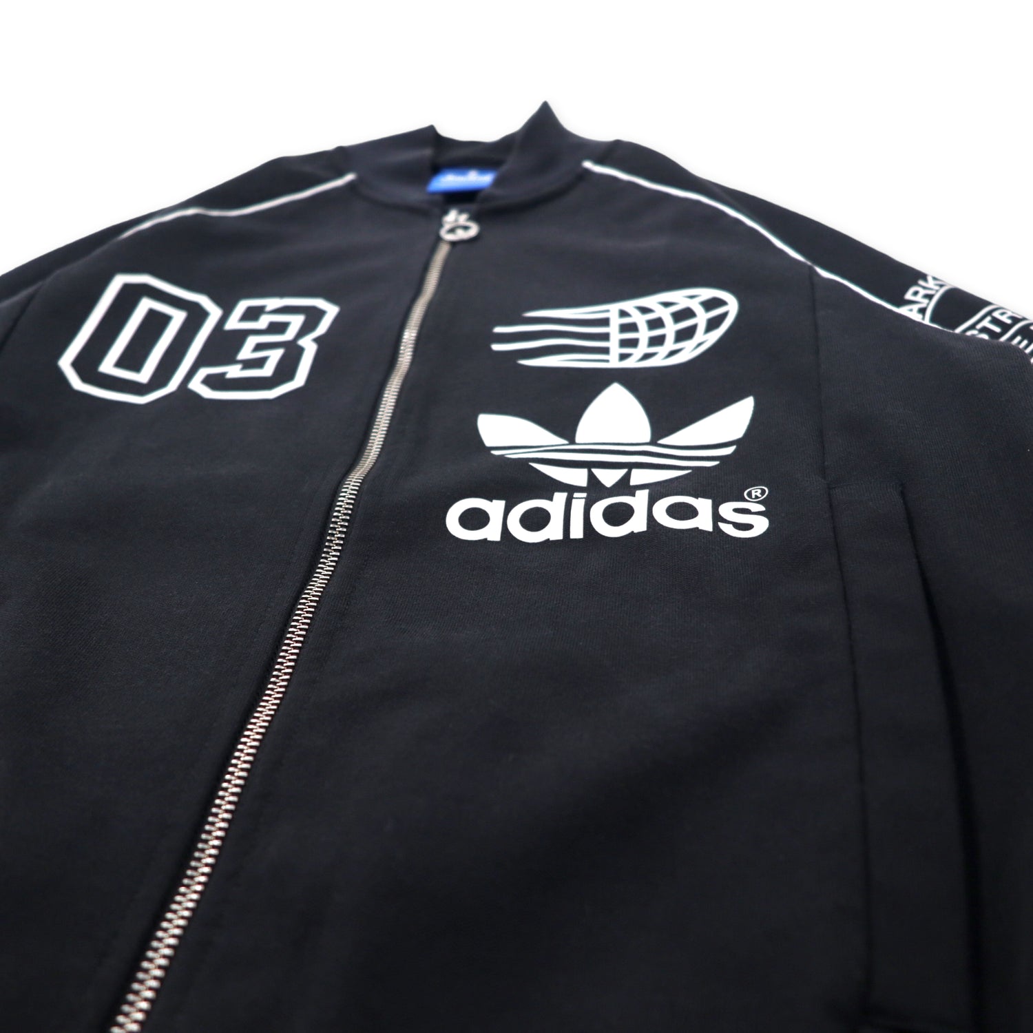 Adidas Originals Super Star Rogos TRACKET Jersey L Black Polyester Trefoil  Logo ATP type SST TT LOGOS S18723