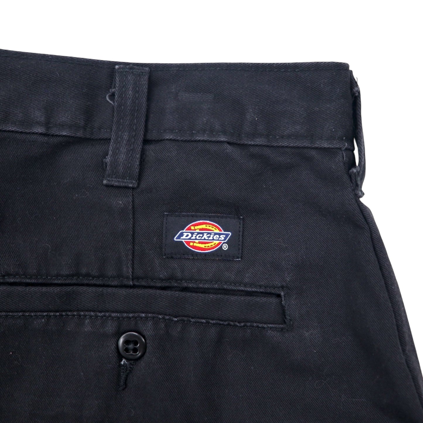 Dickies ルーズフィット カーゴ ワークパンツ 34 ブラック コットン チノ 23214RBK