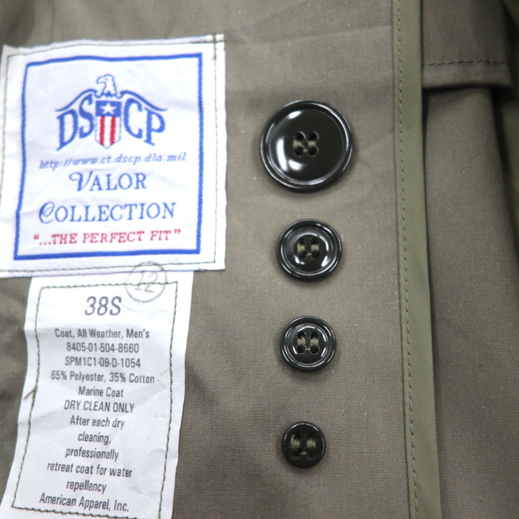 US ARMY 00s All Weather Coat Trench Coat M Khaki Removable Liner Military 8405-01-504-8660 DSCP VALOR COLLECTION