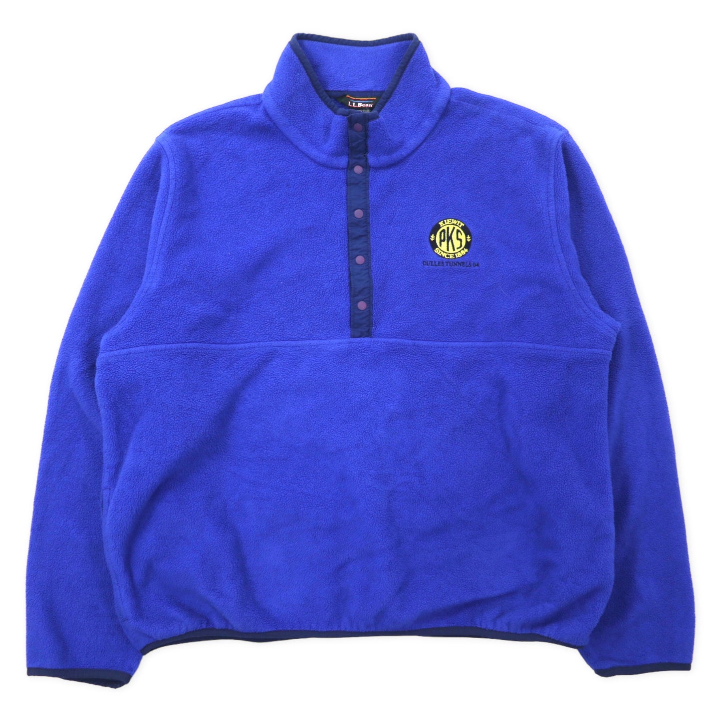 L.L.Bean Half Snap FLEECE Pullover XL Blue Polyester US Corporate