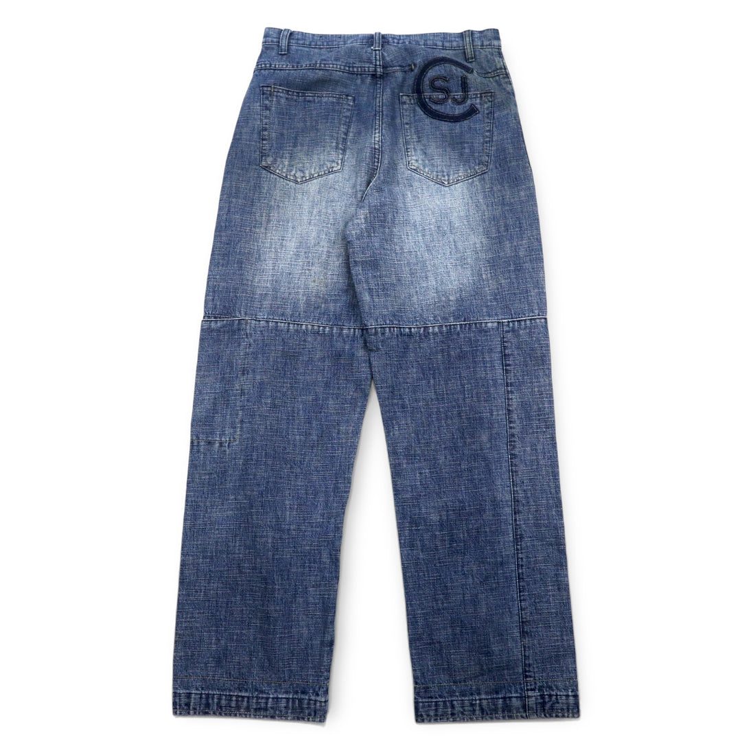Sean John 00s Baggy Denim Pants Jeans M Indigo Blue Cotton Distressed