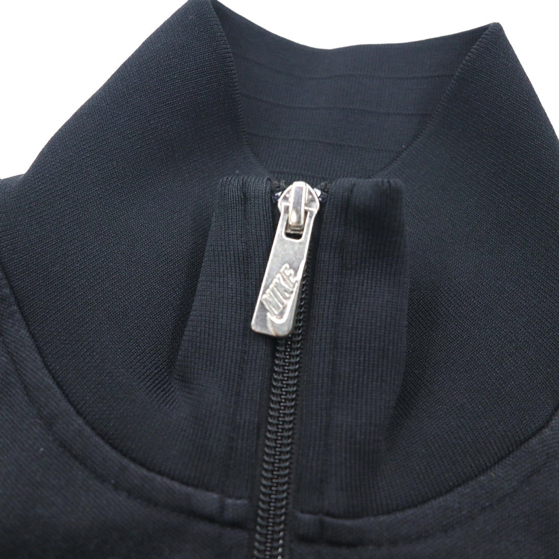 NIKE High Neck Track Jacket, Jersey, Size M, Black, Stand Collar, Full Zip, 371930-010