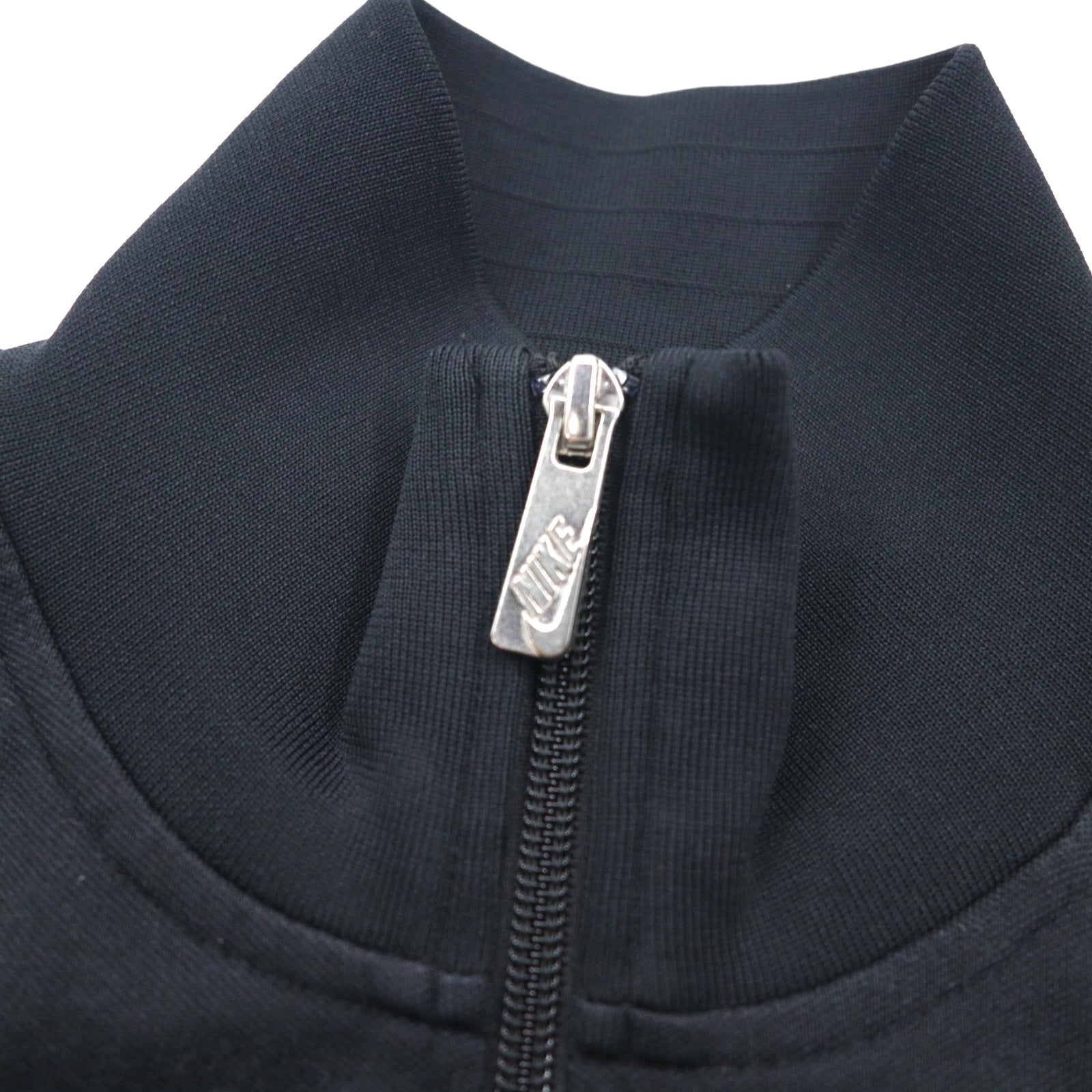 NIKE High Neck Track Jacket, Jersey, Size M, Black, Stand Collar, Full Zip, 371930-010