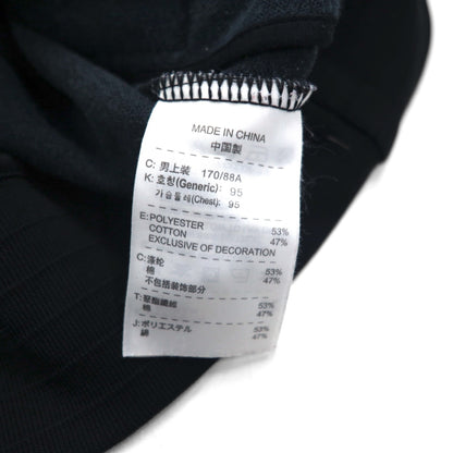 NIKE High Neck Track Jacket, Jersey, Size M, Black, Stand Collar, Full Zip, 371930-010