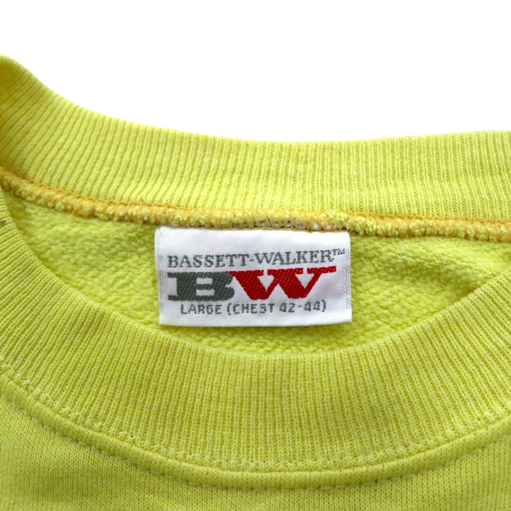 USA製 80年代 BASSETT-WALKER MLB スウェット L イエロー コットン MINNESOTA TWINS