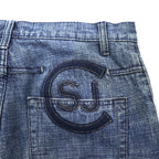 Sean John 00s Baggy Denim Pants Jeans M Indigo Blue Cotton Distressed