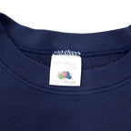 Made in Canada 90s FRUIT OF THE LOOM Baseball Print Sweatshirt XL Navy Cotton WORLD CHAMPS