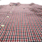 Ralph Lauren 90s Button-Down Shirt, Size L, Red, Blake, Gingham Check, Small Pony Embroidery