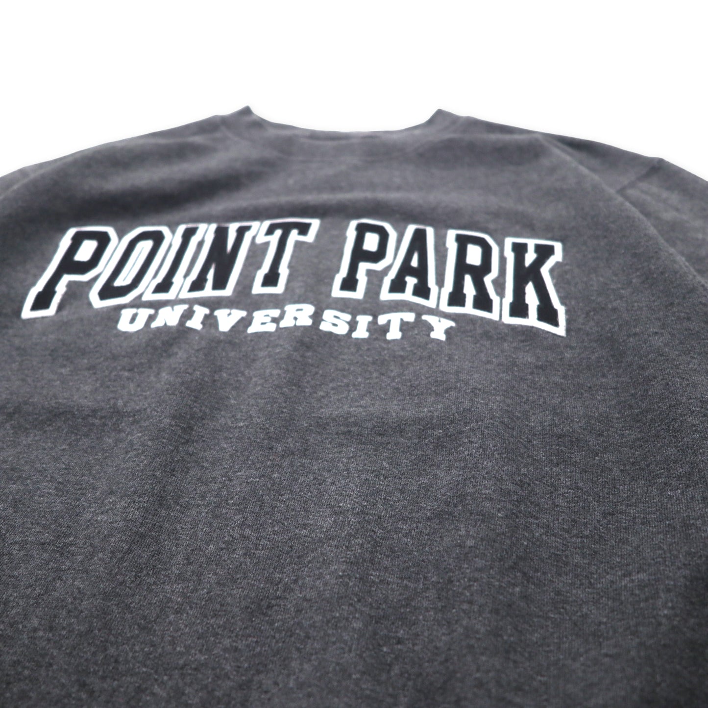 Champion カレッジ スウェット S グレー コットン 裏起毛 POINT PARK UNIVERSITY