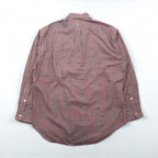 Ralph Lauren 90s Button-Down Shirt, Size L, Red, Blake, Gingham Check, Small Pony Embroidery