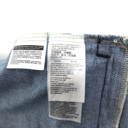 Levi's ダメージ加工 4th タイプ デニムジャケット Gジャン トラッカージャケット L インディゴ ブルー