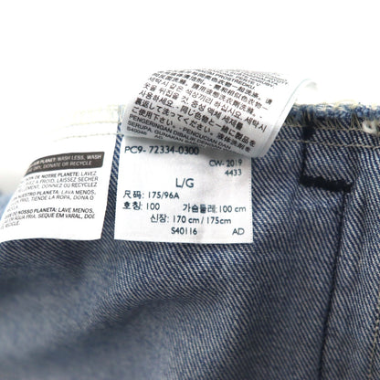 Levi's ダメージ加工 4th タイプ デニムジャケット Gジャン トラッカージャケット L インディゴ ブルー