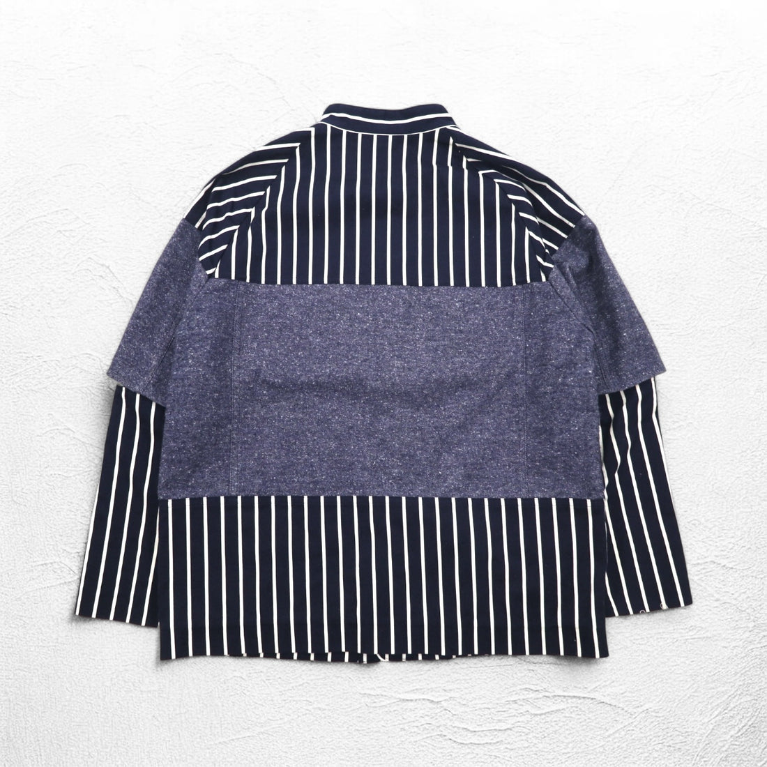 JUVENILE HALL ROLL CALL Shirt Jacket FREE Navy Stripe Made in Japan