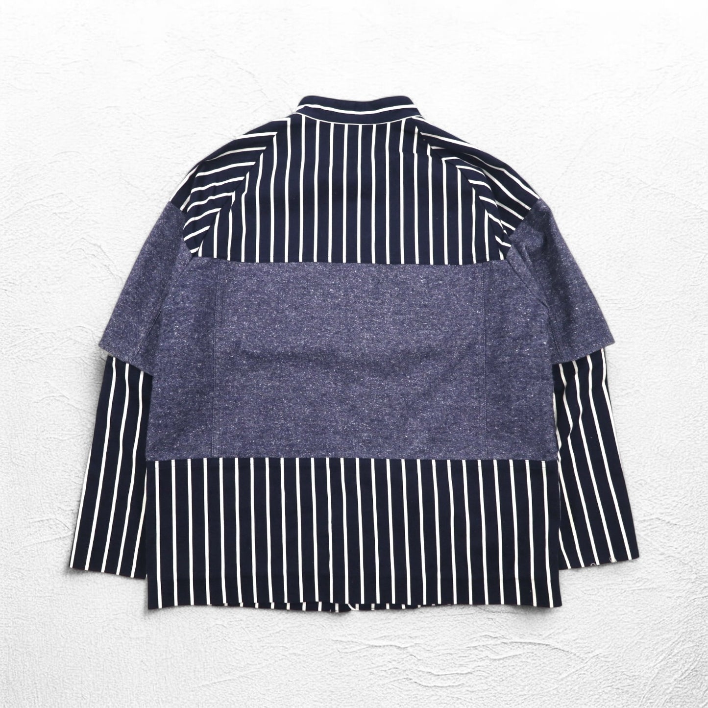JUVENILE HALL ROLL CALL シャツ ジャケット FREE ネイビー ストライプ 日本製
