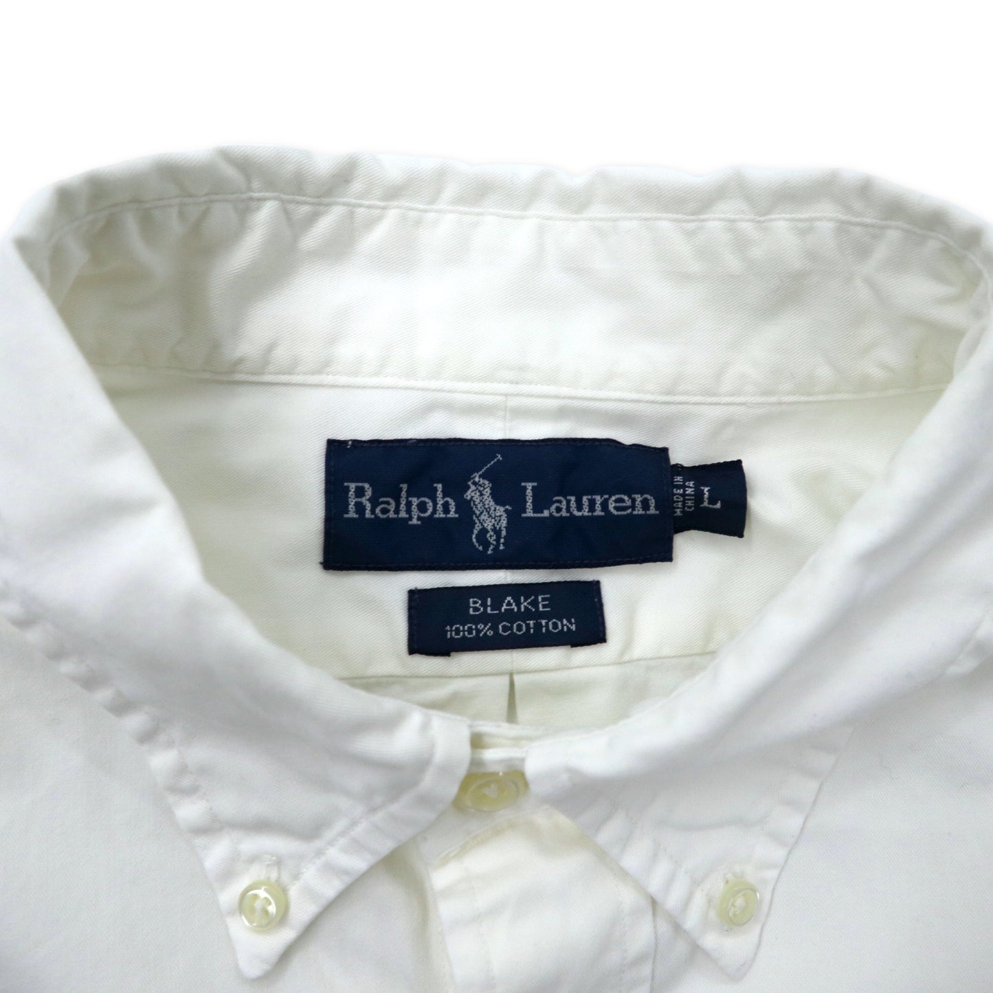Ralph Lauren BLAKE ボタンダウン オックスフォードシャツ L ホワイト コットン スモールポニー刺繍