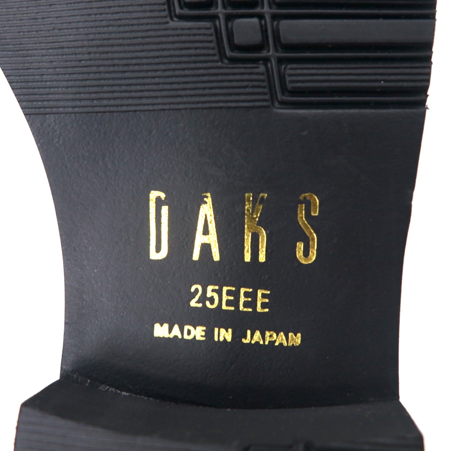 DAKS Uチップ ローファー 25cm ブラック レザー 軽量 日本製 未使用品