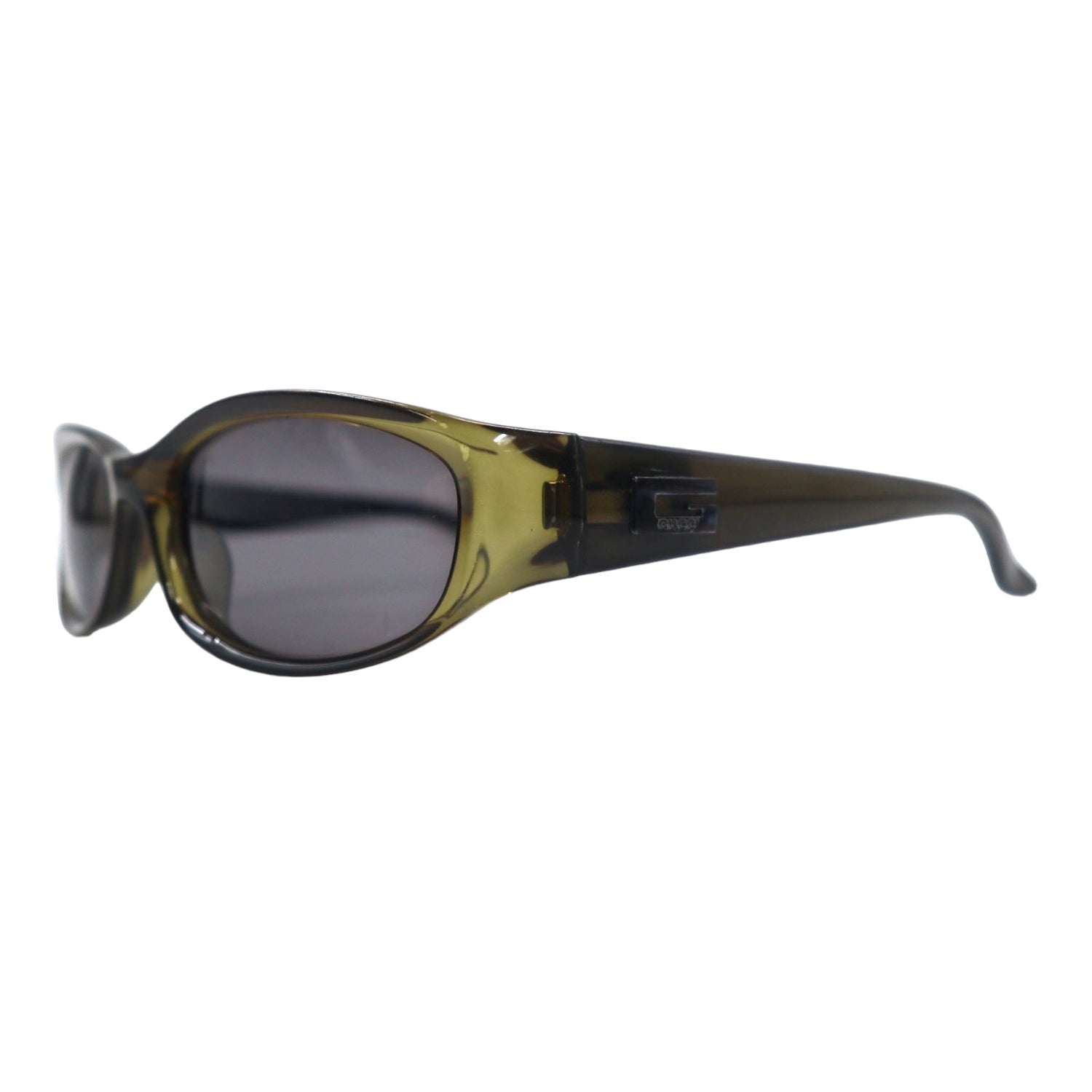 GUCCI Sunglasses Rectangle KHAKI 120 GG2456/S E8K 55 □ 16 Italian 