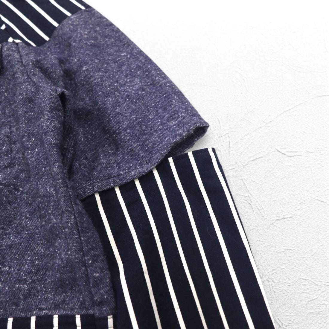 JUVENILE HALL ROLL CALL Shirt Jacket FREE Navy Stripe Made in Japan