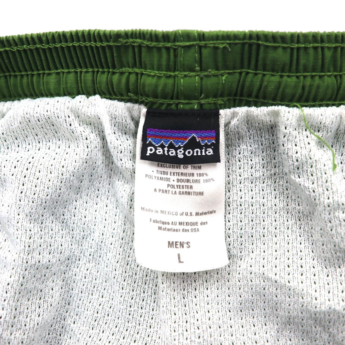 patagonia 00年代 バギーズライトショーツ BAGGIES SHORTS ショートパンツ L カーキ ナイロン 57016