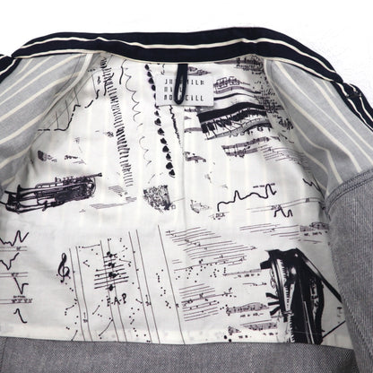 JUVENILE HALL ROLL CALL シャツ ジャケット FREE ネイビー ストライプ 日本製