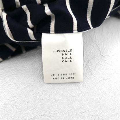 JUVENILE HALL ROLL CALL シャツ ジャケット FREE ネイビー ストライプ 日本製