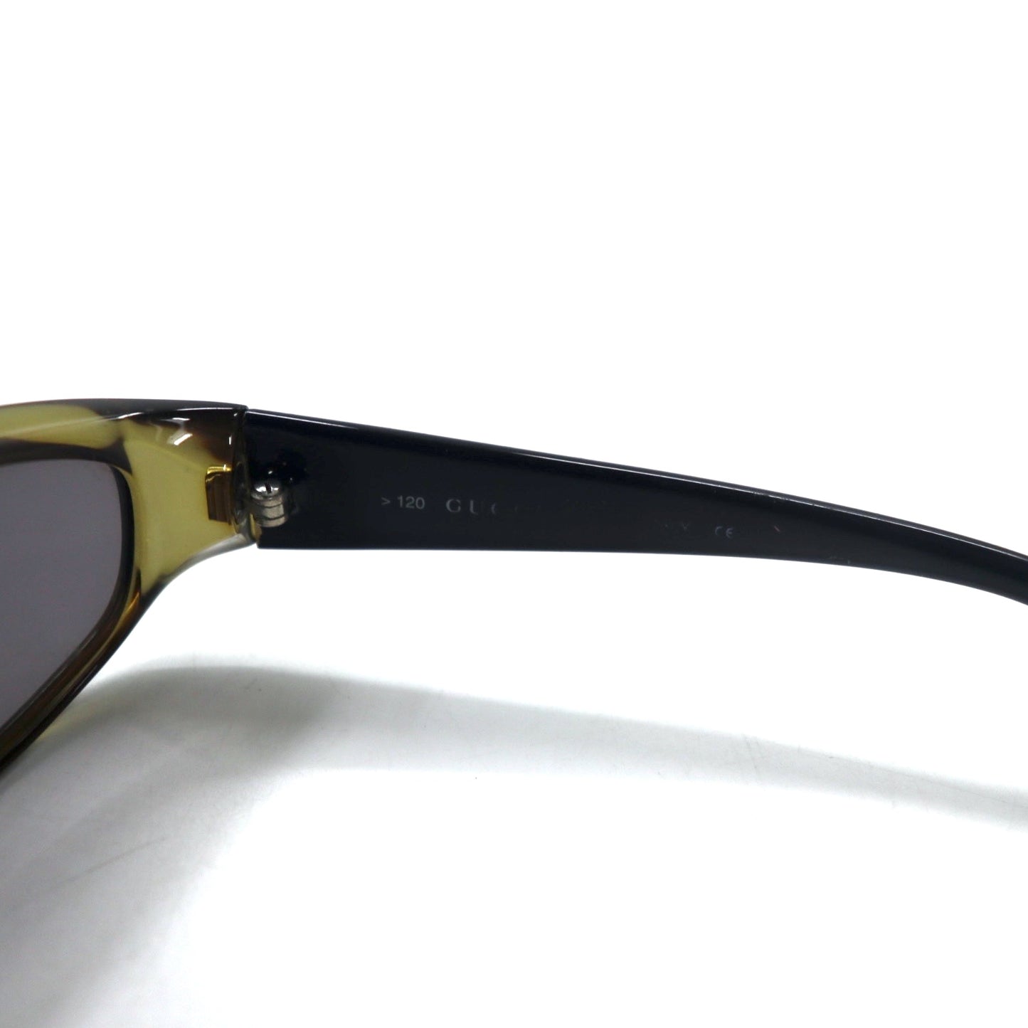 GUCCI Sunglasses Rectangle KHAKI 120 GG2456/S E8K 55 □ 16 Italian