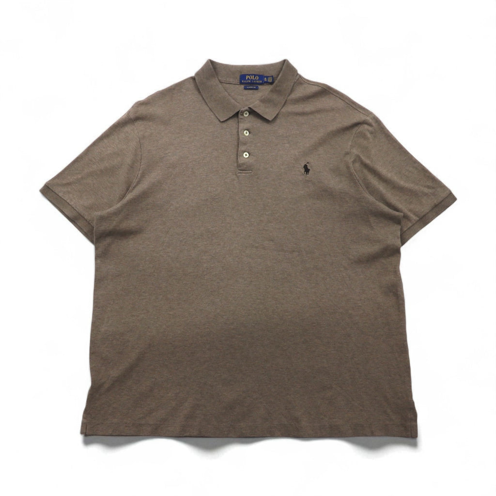 POLO RALPH LAUREN Classic Fit Polo Shirt, XL, Khaki, Small Pony Embroidery