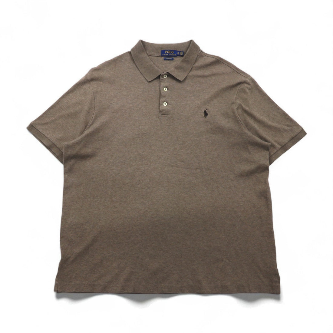 POLO RALPH LAUREN Classic Fit Polo Shirt, XL, Khaki, Small Pony Embroidery
