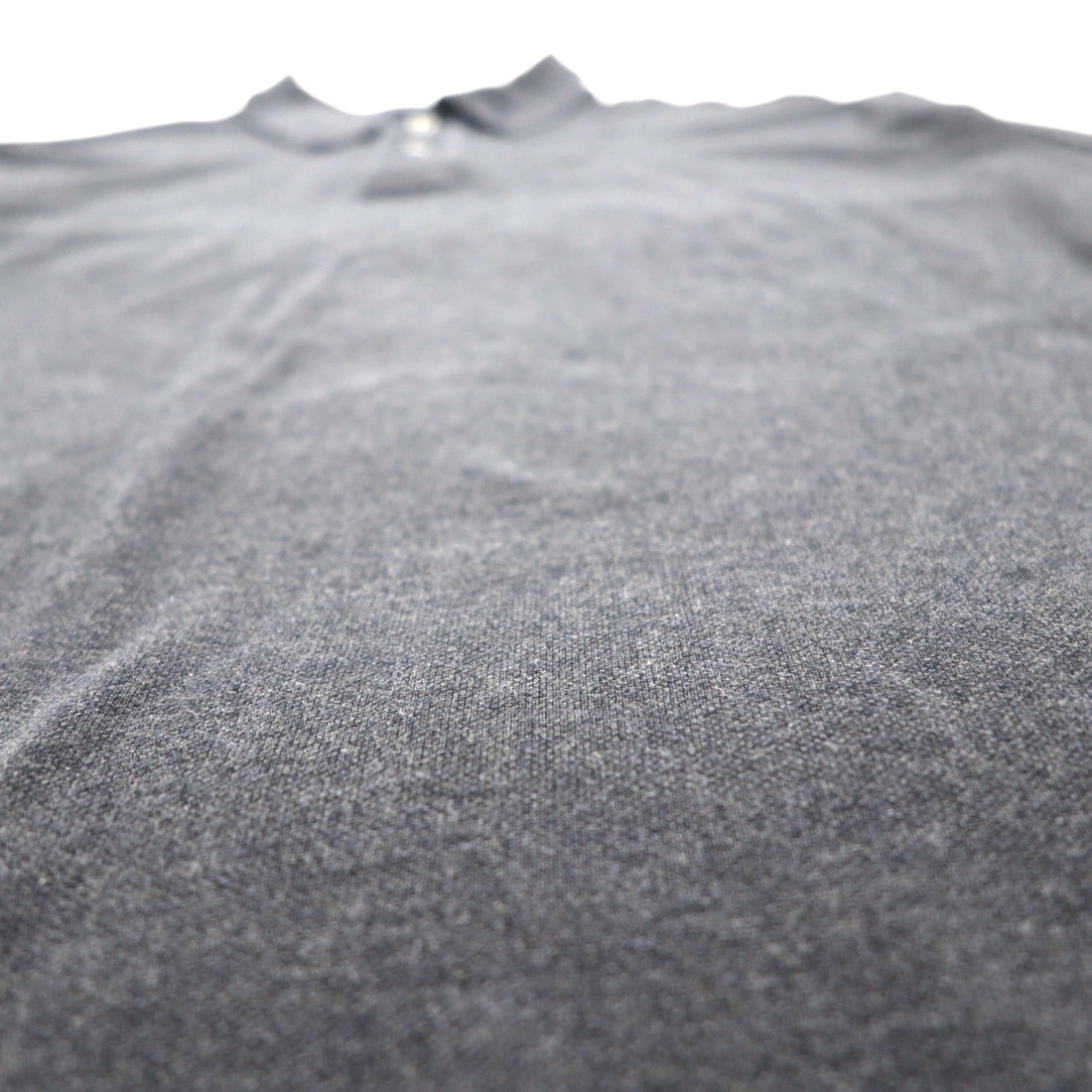 Polo Ralph Lauren 90s Oversized Long Sleeve Polo Shirt, Rugby Shirt, XL, Gray, Pique, Small Pony Embroidery