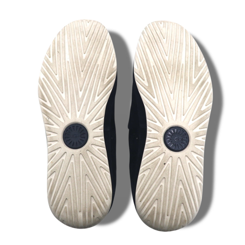 UGG コインローファー スリッポン スニーカー ENERG 27cm ネイビー スエード ウイングチップ 1092174