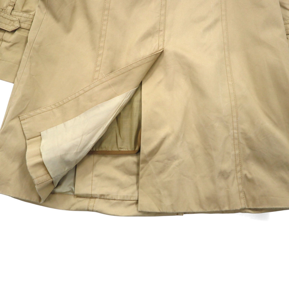 ESTNATION Double Breasted Trench Coat S Beige Detachable Liner Belt Included 61-109-01-0100023
