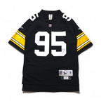 Reebok ヴィンテージコレクション VINTAGE COLLECTION ゲームシャツ L ブラック ナイロン ポリエステル NFL ナンバリング