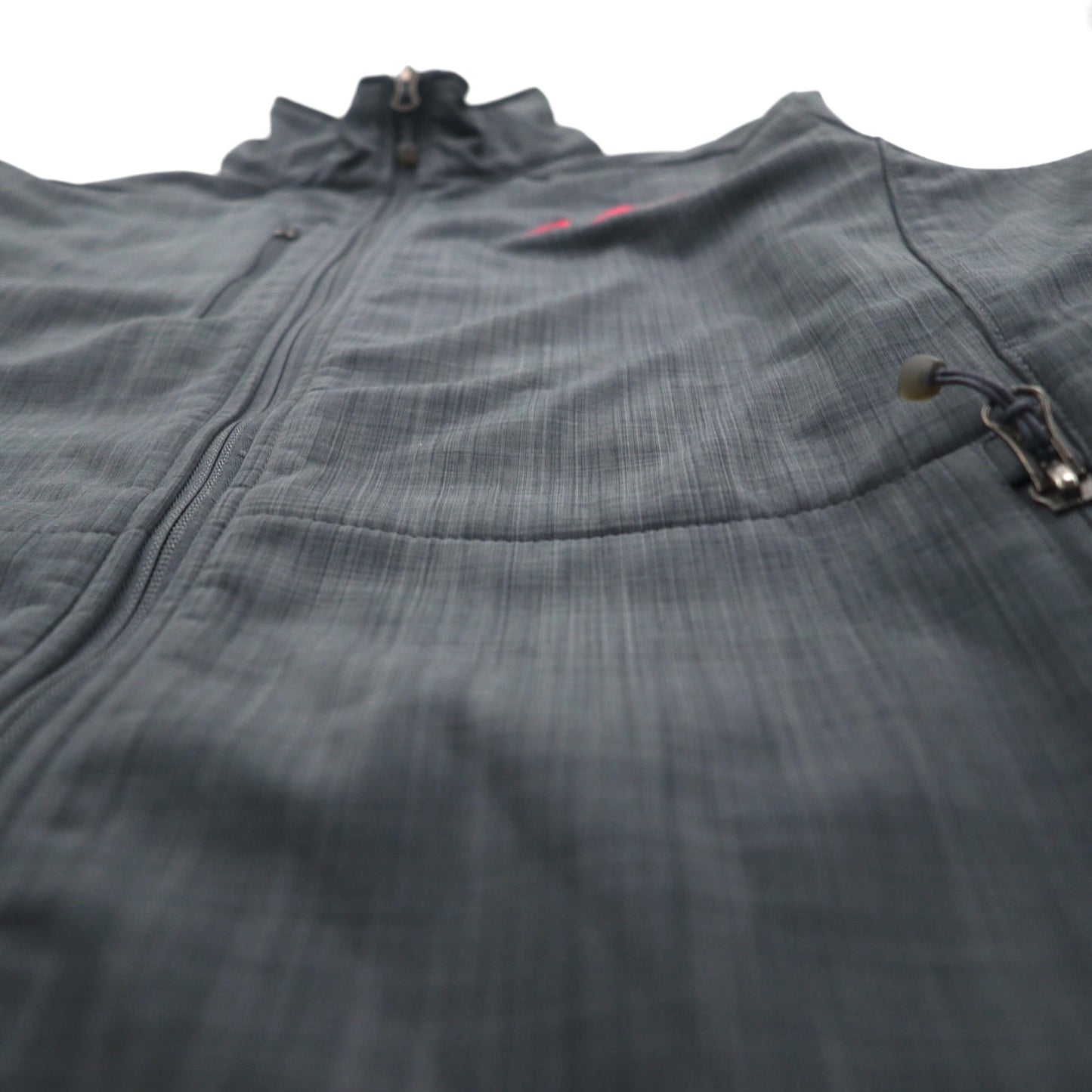 Eddie Bauer fleece-lined softshell jacket, size M, gray, American company, with embroidered accents