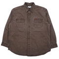 日本然リトテ-古着オンライン-Carhartt 00年代 リップストップ ワークシャツ XL ブラウン コットン S143MCH-Carhartt 00's Ripstop Work Shirt XL Brown Cotton S143MCH