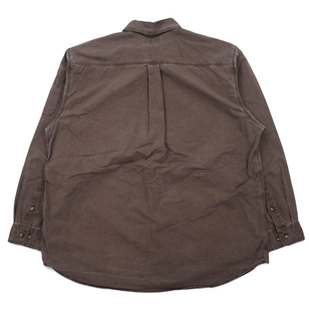 Carhartt 00s Ripstop Work Shirt, XL, Brown, Cotton, S143MCH