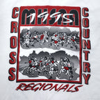 FRUIT OF THE LOOM USA製 90年代 プリント Tシャツ L ホワイト コットン CROSS COUNTRY
