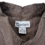Carhartt 00s Ripstop Work Shirt, XL, Brown, Cotton, S143MCH