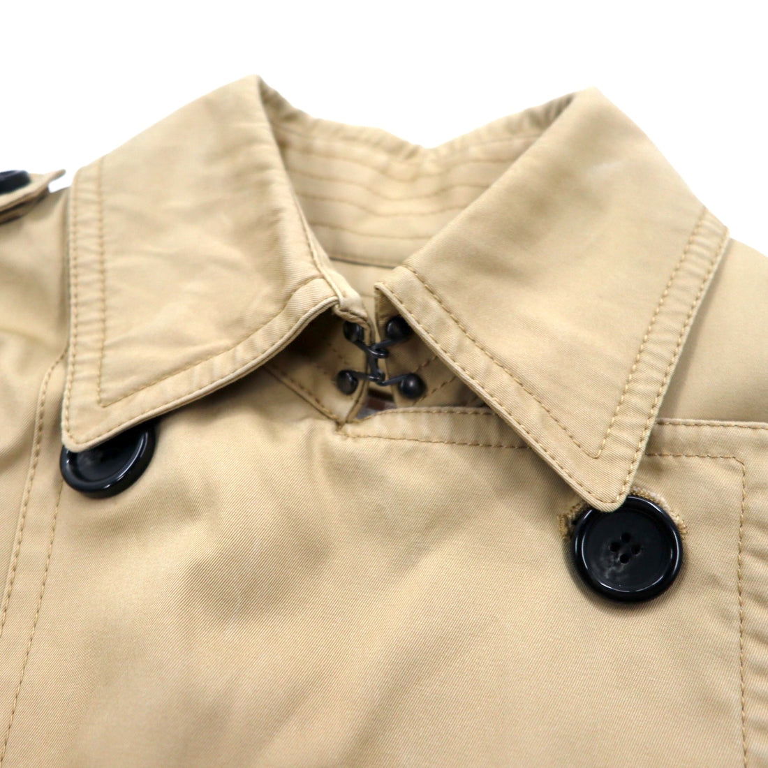 ESTNATION Double Breasted Trench Coat S Beige Detachable Liner Belt Included 61-109-01-0100023