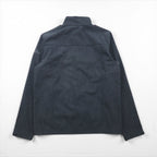 Eddie Bauer fleece-lined softshell jacket, size M, gray, American company, with embroidered accents
